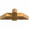 Ekena Millwork Eugene Rough Sawn Timber Gable Bracket, Western Red Cedar, 36"W x 13"H x 6"D x 6"F, 9/12 Pitch GBW036X13X0606EUG00RWR - alternate 3